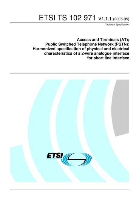 ETSI TS 102 971