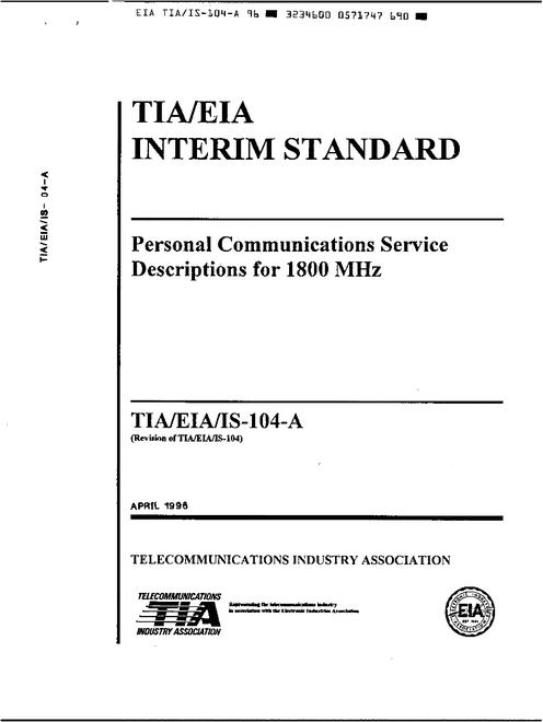 TIA TIA/EIA/IS-104-A