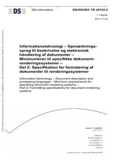 DANSK DS/ISO/IEC TR 24754-2