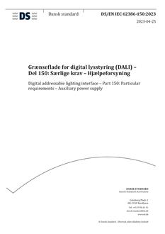 DANSK DS/EN IEC 62386-150