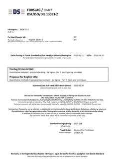 DANSK DSF/ISO/DIS 13053-2