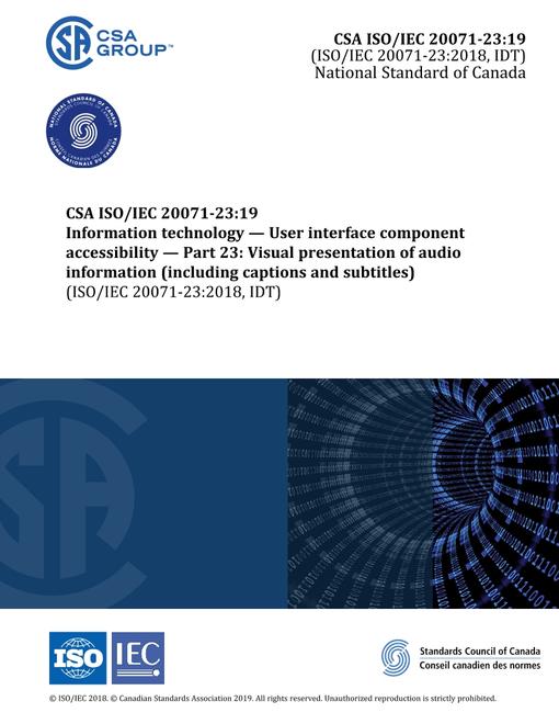 CAN/CSA-ISO/IEC 20071-23:19