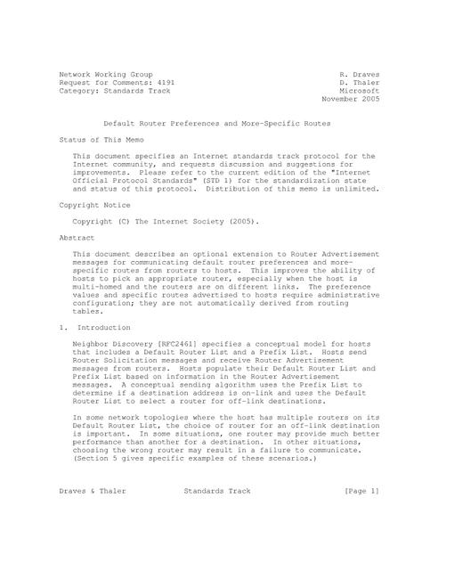 IETF RFC 4191