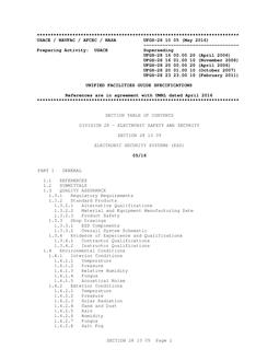 ARMY UFGS-28 10 05