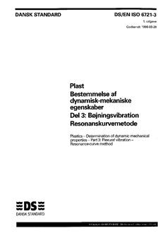 DANSK DS/EN ISO 6721-3