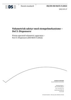 DANSK DS/EN ISO 8655-5