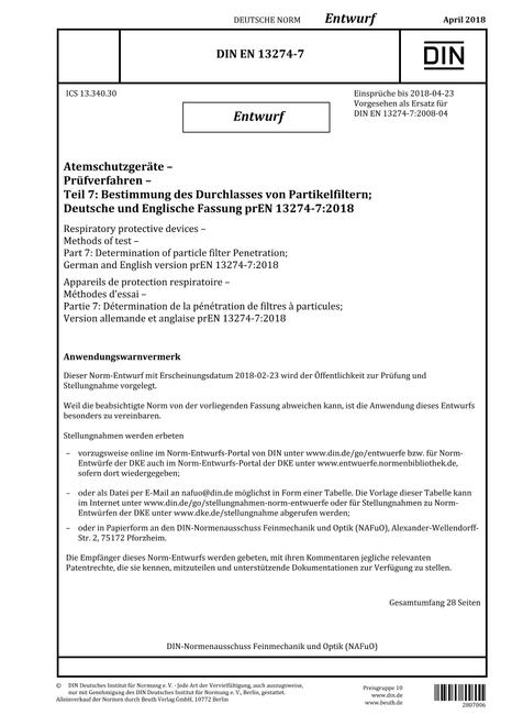DIN EN 13274-7 - DRAFT