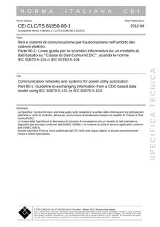 CEI CLC/TS 61850-80-1