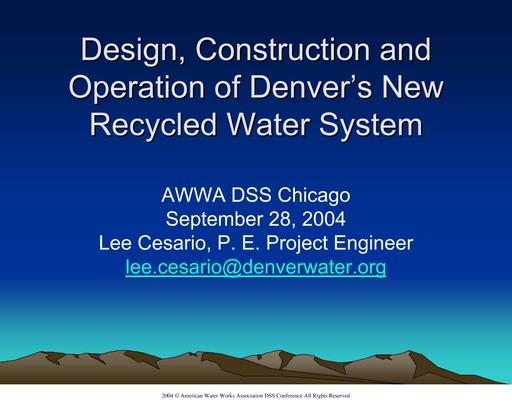 AWWA DSS60350