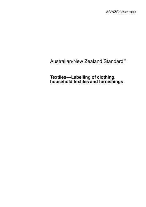 AS/NZS 2392:1999