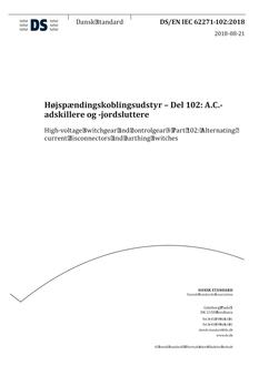 DANSK DS/EN IEC 62271-102