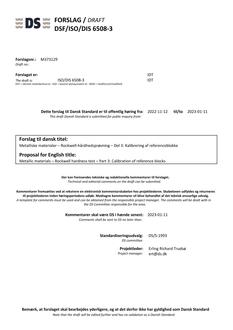 DANSK DSF/ISO/DIS 6508-3
