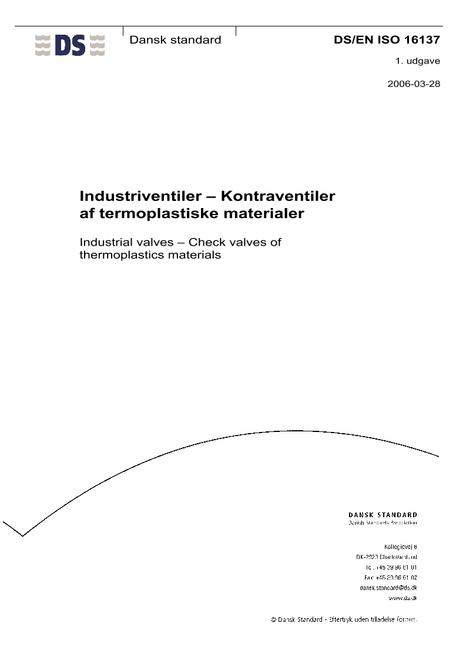 DANSK DS/EN ISO 16137