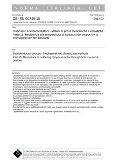 CEI EN 60749-15