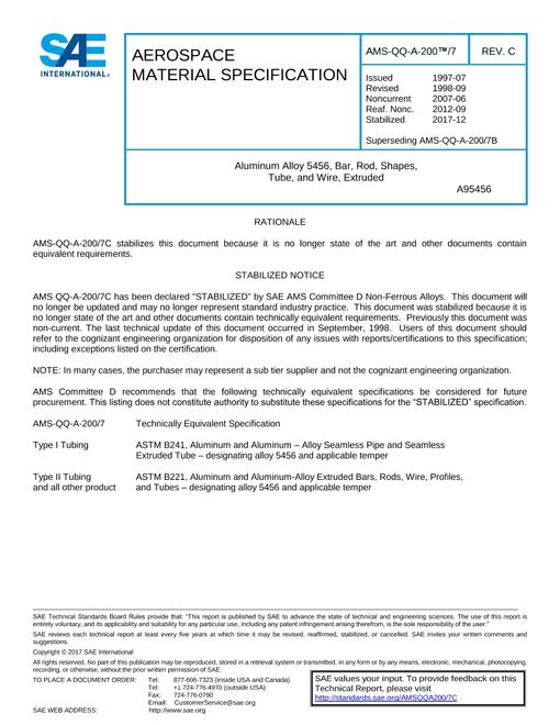 SAE AMSQQA200/7C