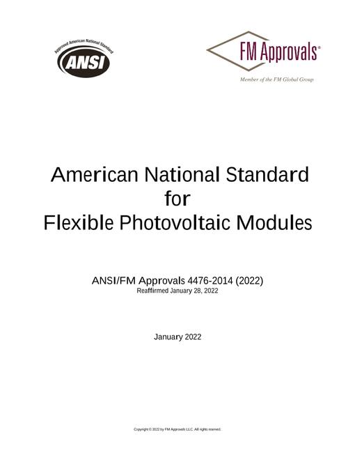 FM Approvals 4476:2014 (R2022)