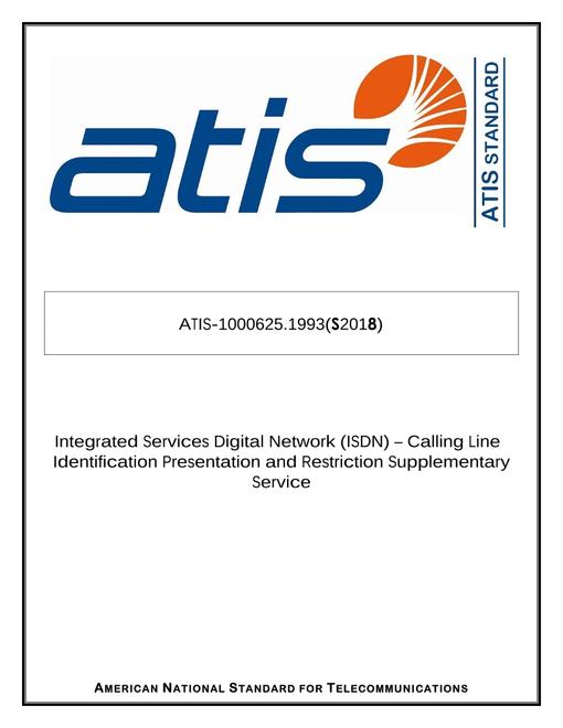 ATIS 1000625.1993(S2018)