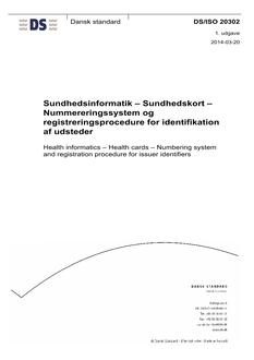 DANSK DS/ISO 20302