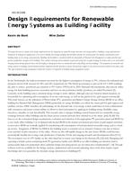 HO-18-C058 -- Design Requirements for Renewable Energy Systems as Building Facility
