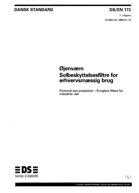 DANSK DS/EN 172