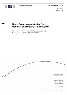 DANSK DS/EN ISO 22774