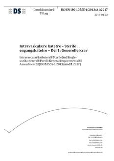 DANSK DS/EN ISO 10555-1