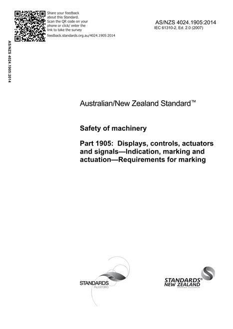 AS/NZS 4024.1905:2014