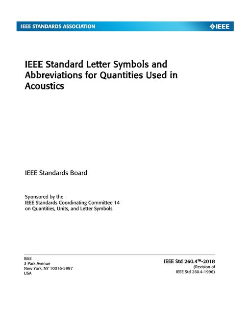IEEE 260.4-2018
