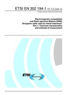 ETSI EN 302 194-1