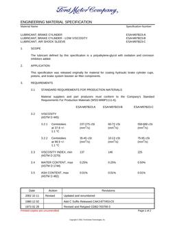 FORD ESA-M97B23-A
