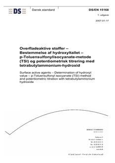 DANSK DS/EN 15168