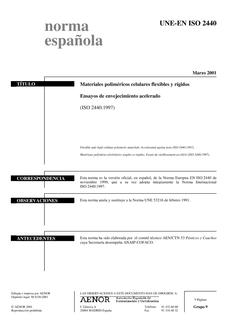 AENOR UNE-EN ISO 2440