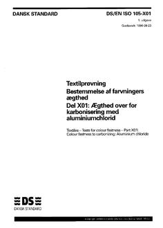 DANSK DS/EN ISO 105-X01