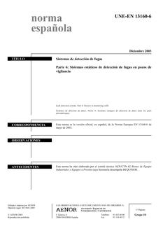 AENOR UNE-EN 13160-6