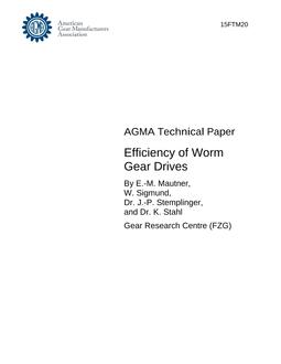 AGMA 15FTM20