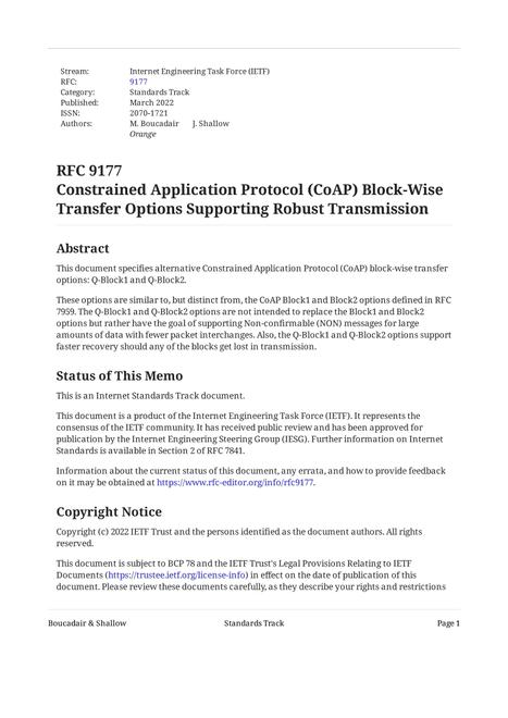 IETF RFC 9177
