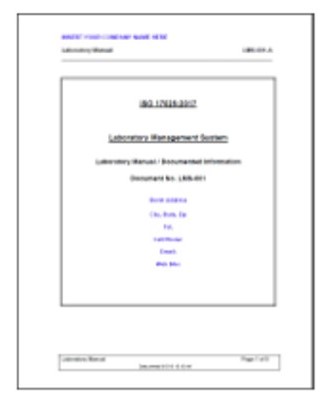 ISO 17025:2005 to 17025:2017 LQMS Documentation Transition Package (2005>>2017)