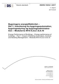 DANSK DS/EN 15232-1