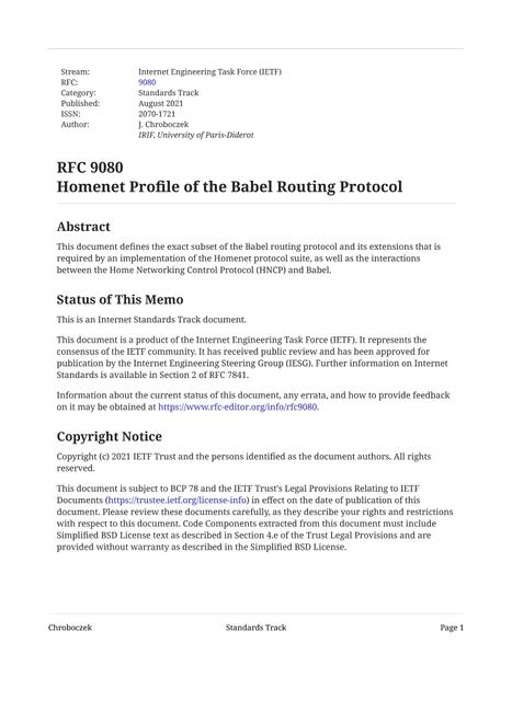 IETF RFC 9080