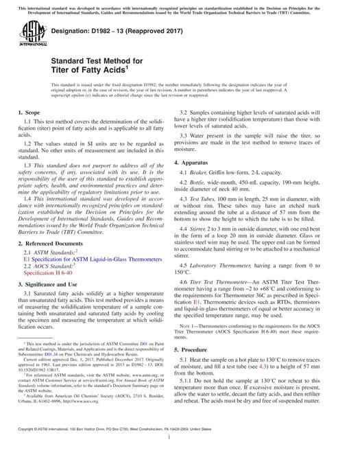 ASTM D1982-13(2017)