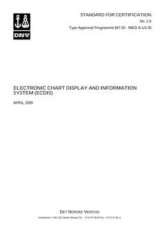 DNV DNV TAP NO. 847.50-MED A.1/4.30