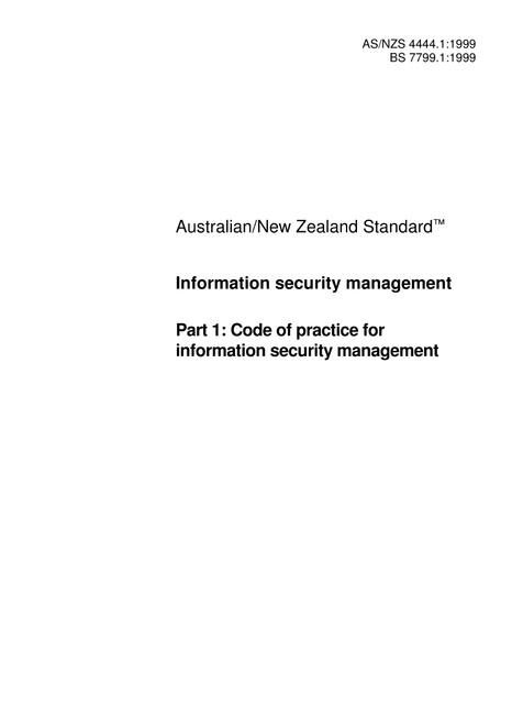 AS/NZS 4444.1:1999