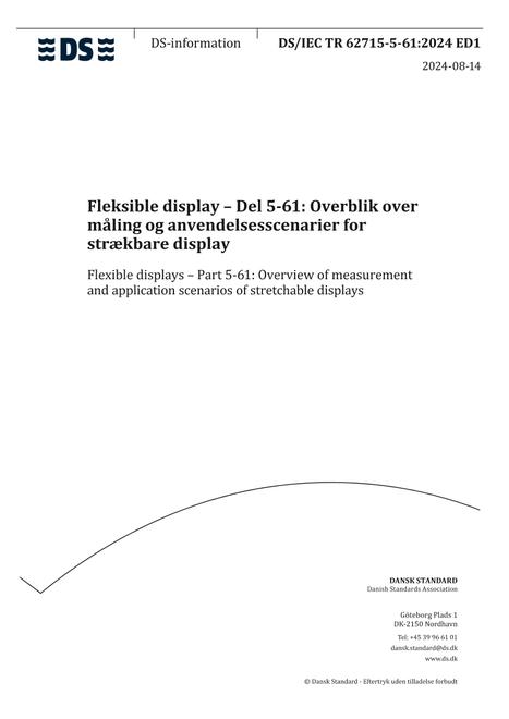 DANSK DS/IEC TR 62715-5-61 ED1