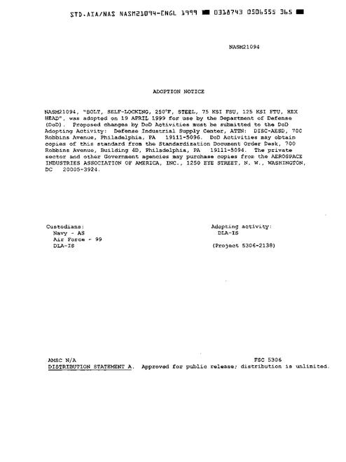AIA NASM21094
