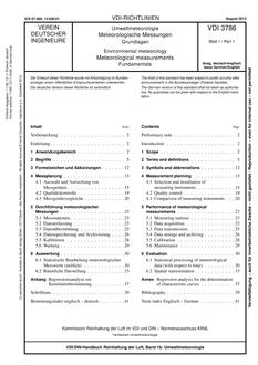 VDI VDI 3786 BLATT 1