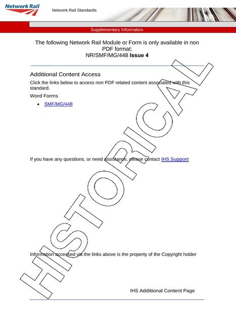 NR SMF/MG/448 ISSUE 4