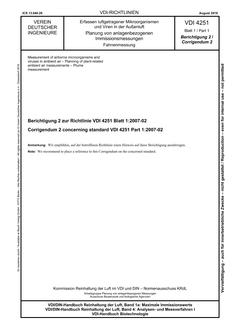 VDI VDI 4251 BLATT 1