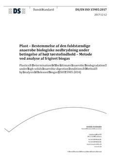 DANSK DS/EN ISO 15985