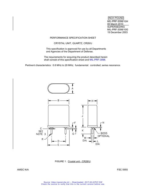 MIL MIL-PRF-3098/10H