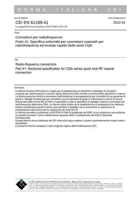 CEI EN 61169-41